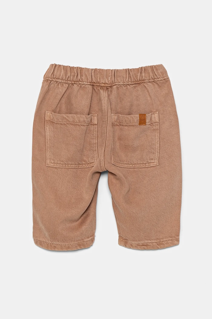 Hlače za bebe United Colors of Benetton 41AQAF01F.W.Seasonal smeđa SS25