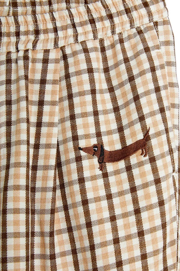 Dječje hlače Mini Rodini Gingham bež 2523016113