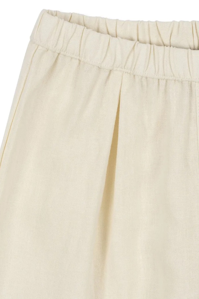 Chłopiec Konges Sløjd spodnie lniane dziecięce CELEBRATION FRANZEN PANTS KS103574 beżowy
