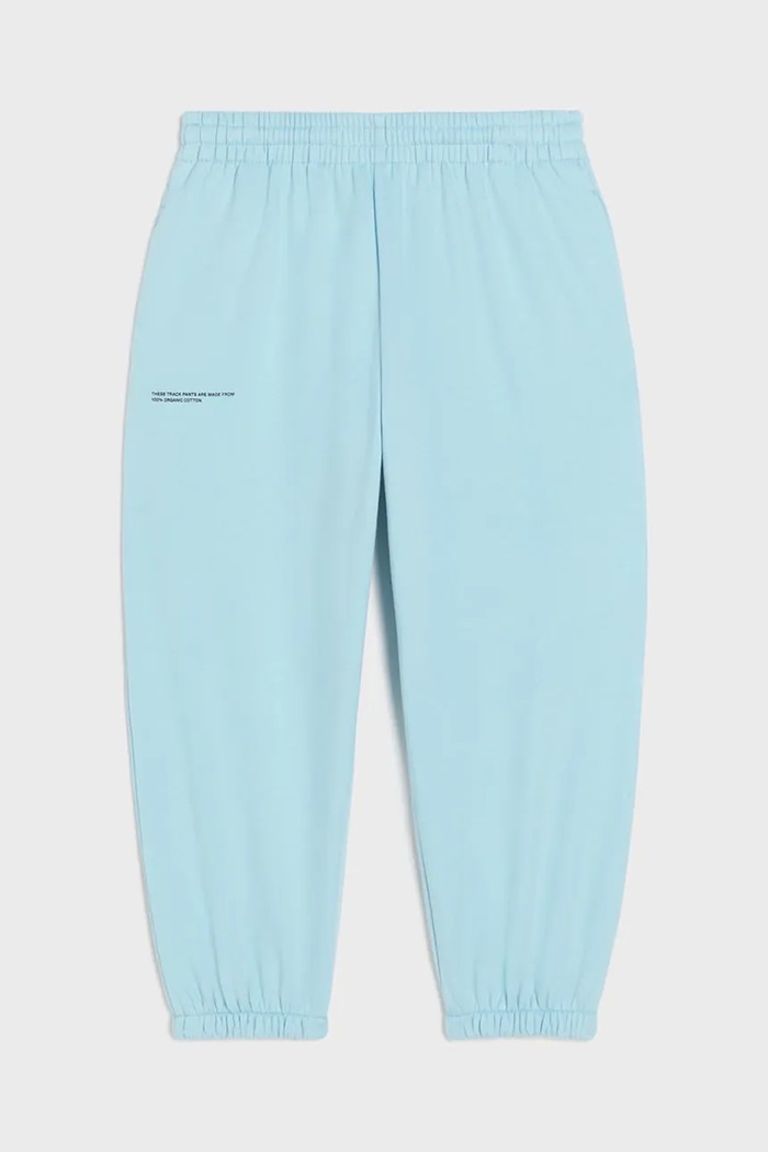 Pangaia pantaloni KIDS' 365 MIDWEIGHT TRACK PANTS reglabil albastru 10000280.CARRYOVER
