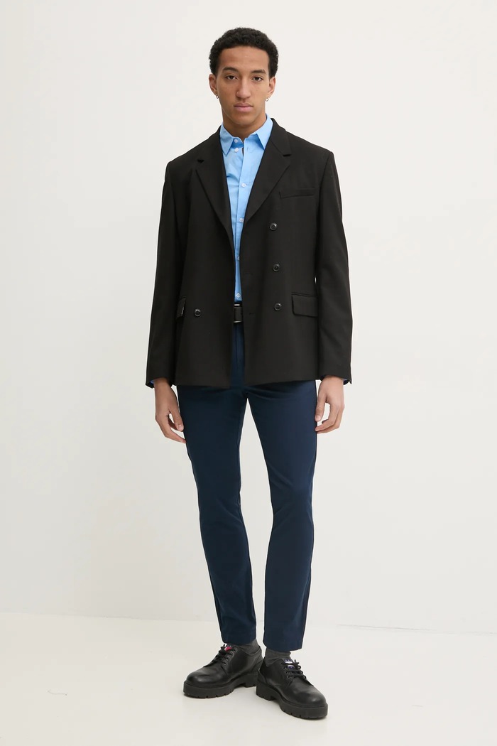 Kalhoty Tommy Jeans DM0DM20282 námořnická modř AW25