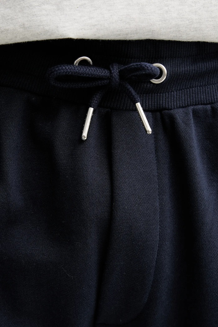 Les Deux pantaloni tuta di cotone blu navy LDM530056
