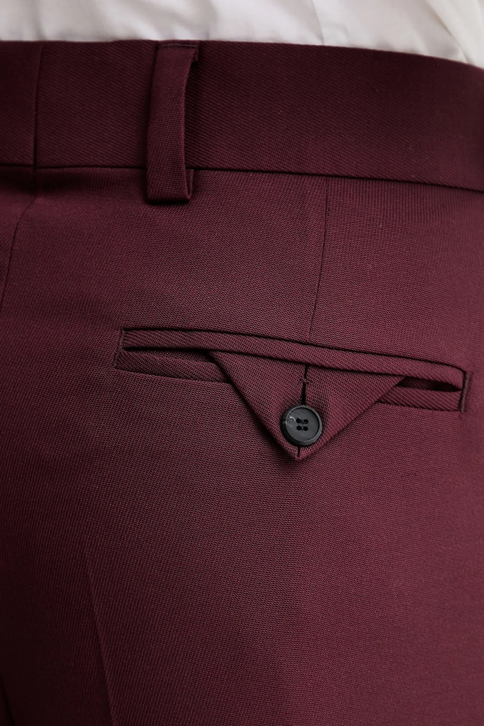 Nohavice HUGO Flips251X burgundské 50538671