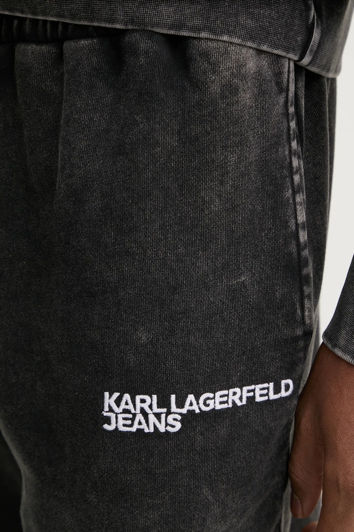 Karl Lagerfeld Jeans spodnie dresowe bawełniane szary A1M10056
