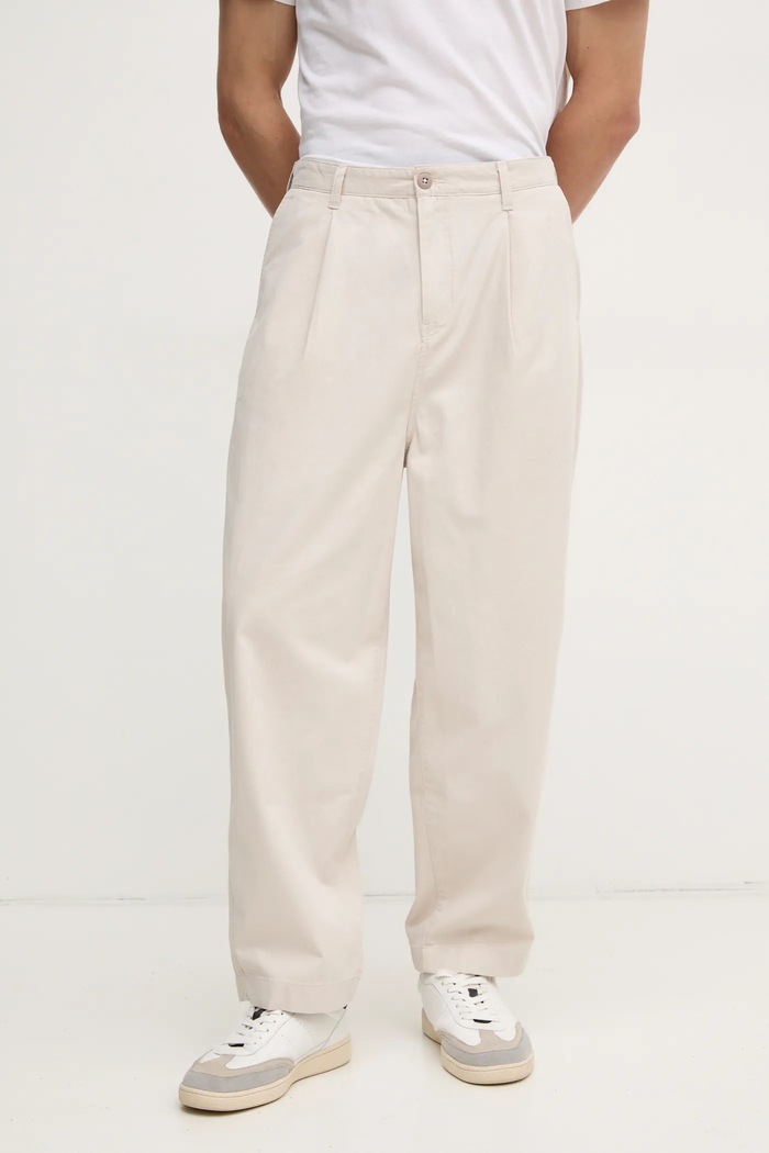 Παντελόνι Calvin Klein Jeans βαμβάκι μπεζ J30J326733