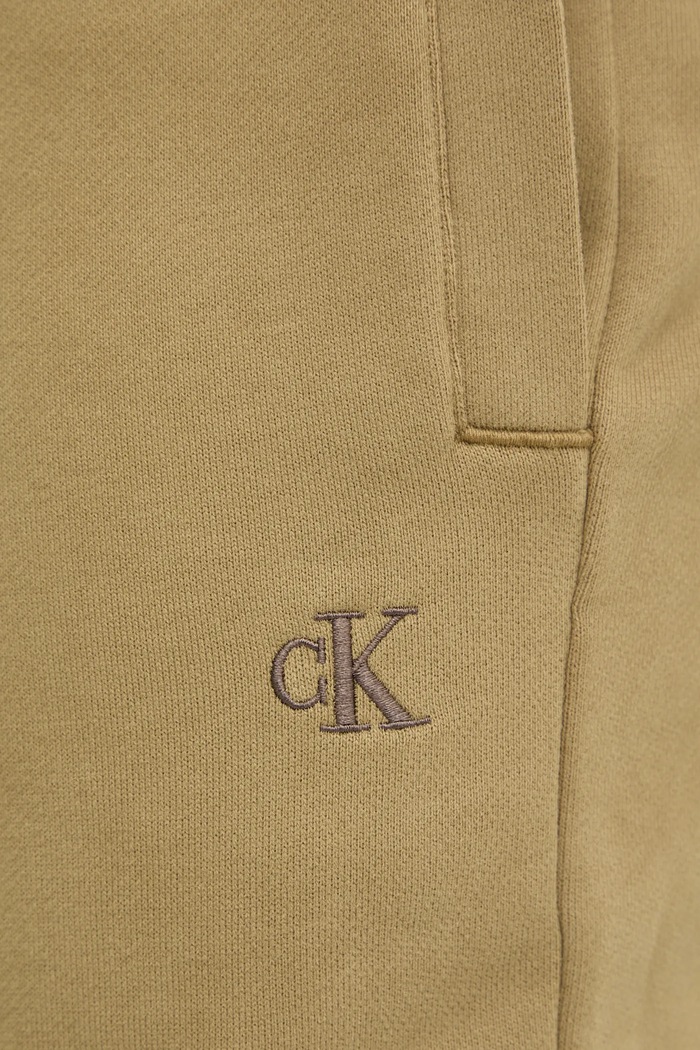 Calvin Klein Jeans spodnie dresowe bawełniane zielony J30J326749