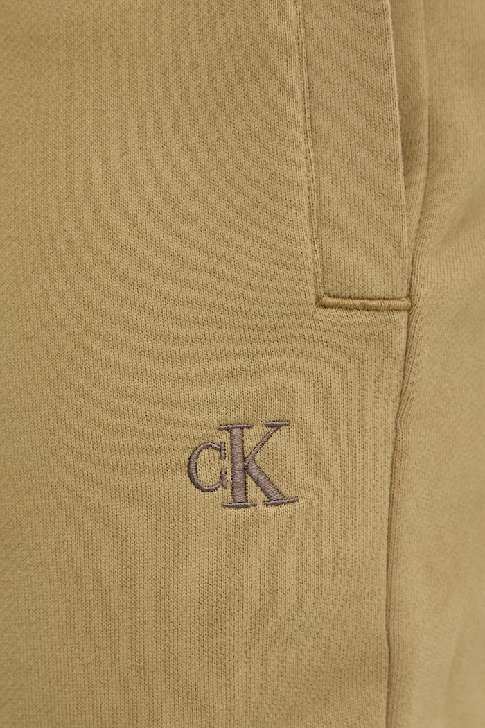 Calvin Klein Jeans spodnie dresowe bawełniane zielony J30J326749