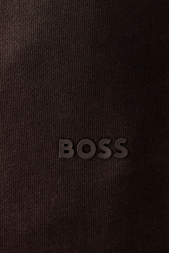 Spodnie dresowe męskie bawełniane BOSS Orange 50533392 brązowy