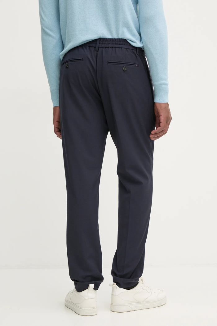 Oblečenie Vlnené nohavice Tommy Hilfiger MW0MW36732 tmavomodrá