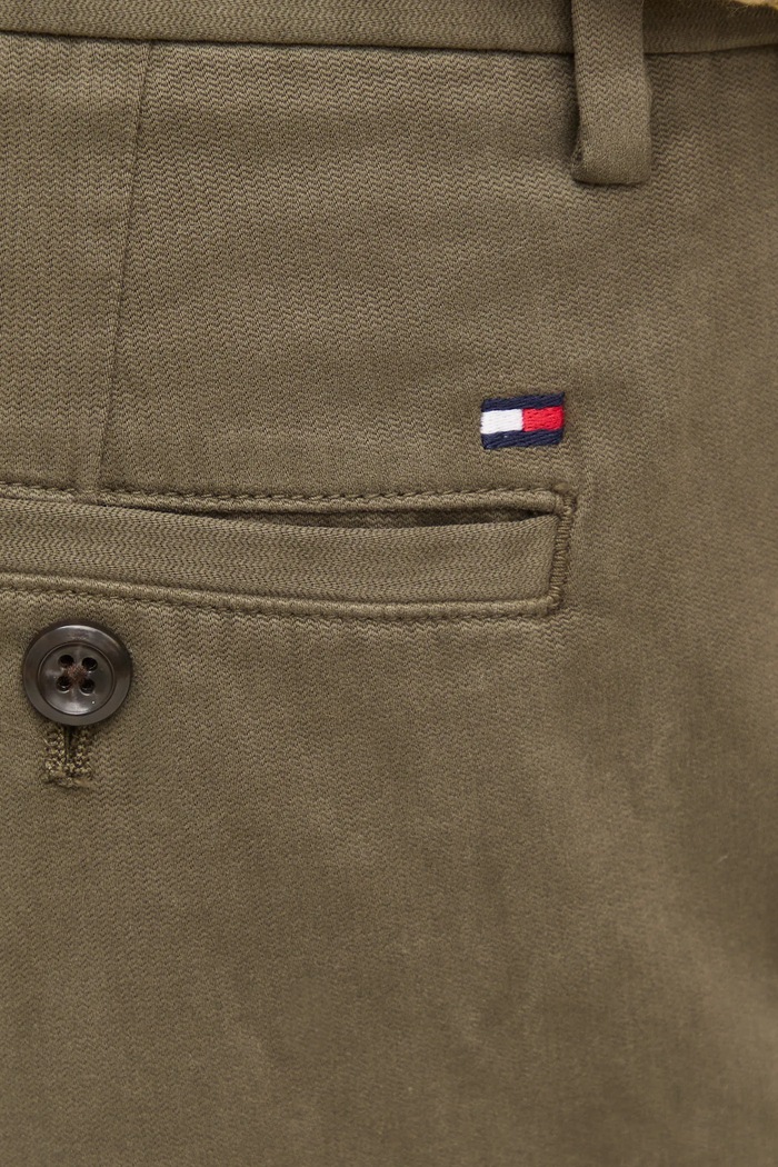 Hlače Tommy Hilfiger zelena MW0MW38120