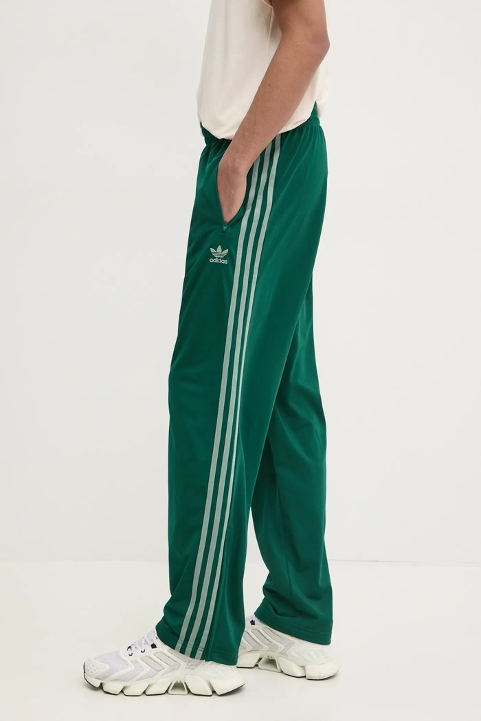 Tepláky adidas Originals Firebird pletenina zelená JP2539