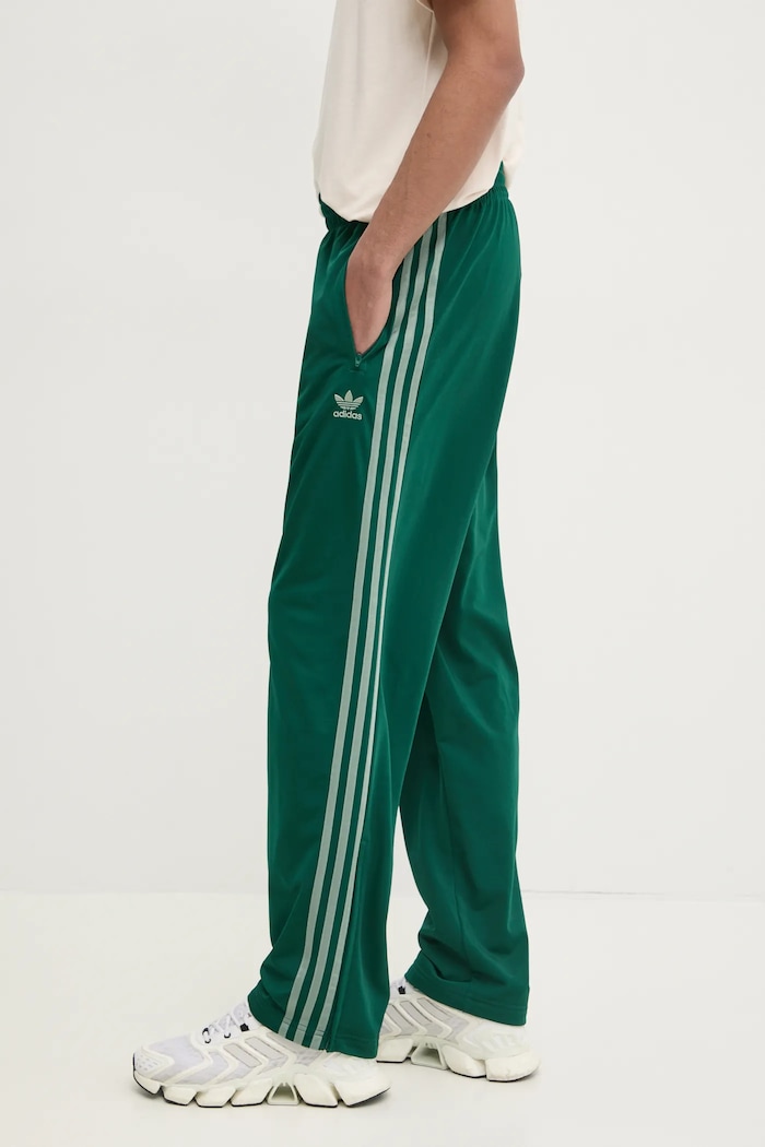 Tepláky adidas Originals Firebird pletenina zelená JP2539