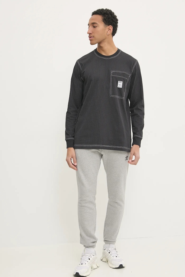 Bavlněné tepláky adidas Originals Essential JD2424 šedá SS25