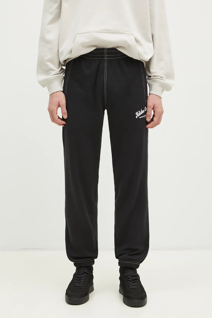 adidas Originals cotton joggers Wabash jersey black JP4487