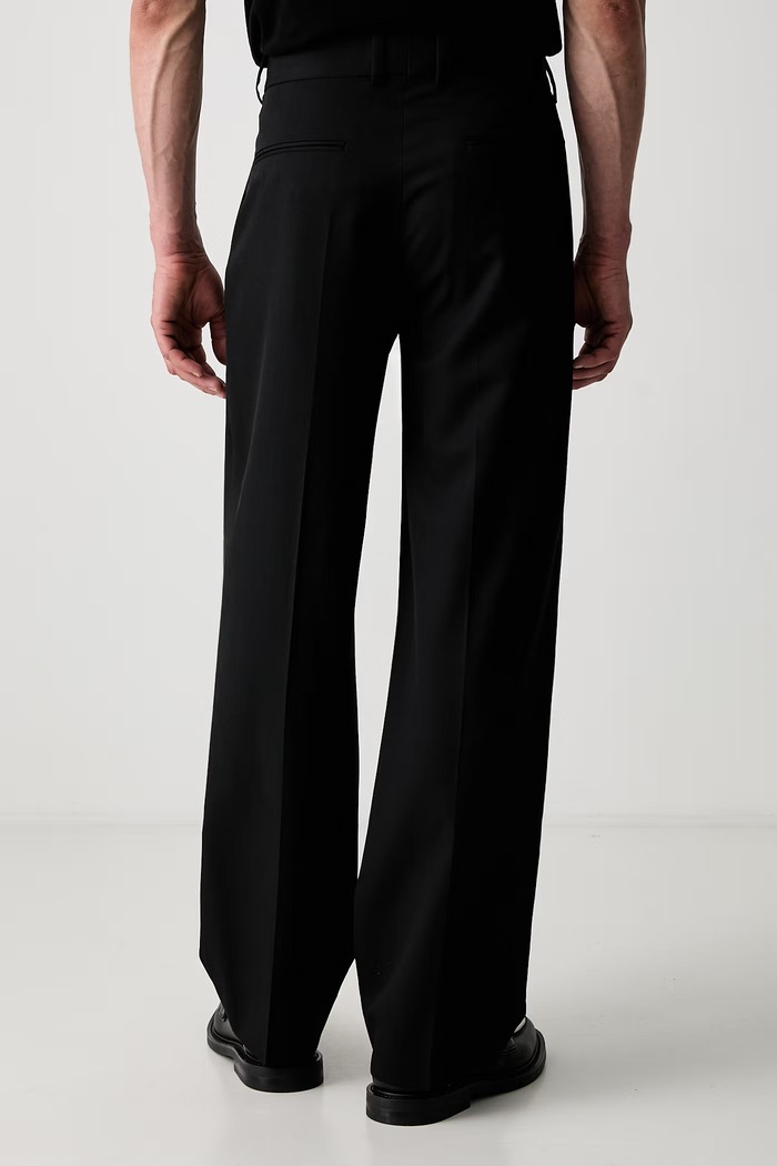 Clothing Drôle de Monsieur trousers with wool Men's PERM.BP165.PL127.BL black