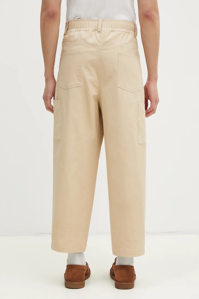 Одежда Брюки Drôle de Monsieur Le Pantalon Cropped Twill F.BP155.CO206.BG бежевый