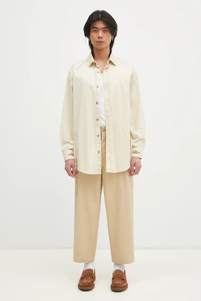 Брюки Drôle de Monsieur Le Pantalon Cropped Twill F.BP155.CO206.BG бежевый