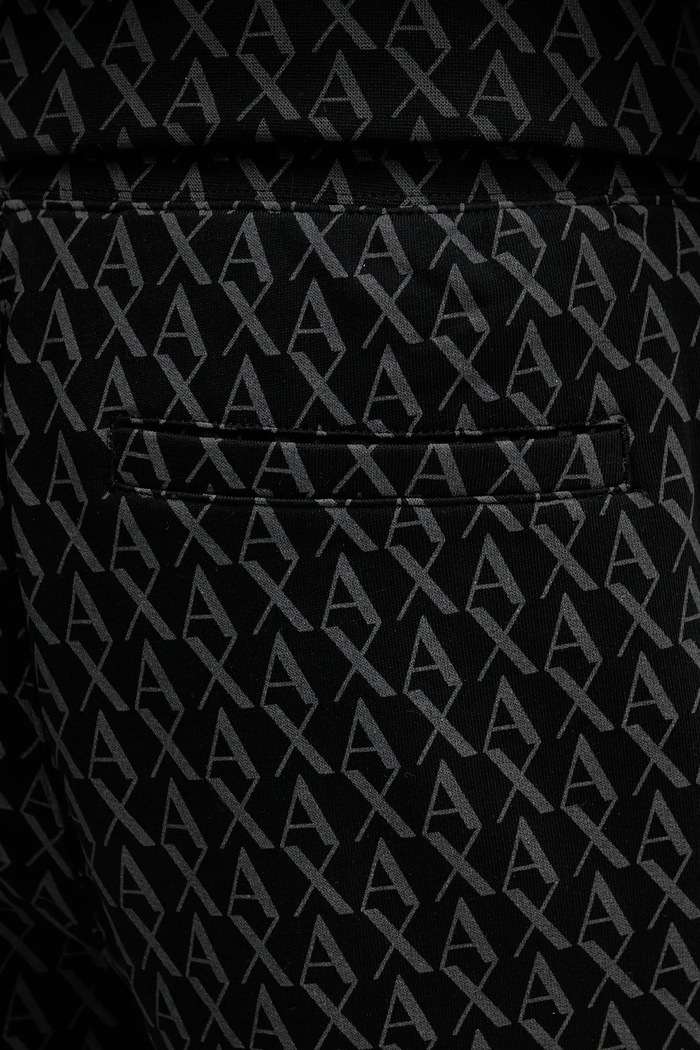Armani Exchange spodnie dresowe bawełniane czarny XM001226.AF11847.NOS