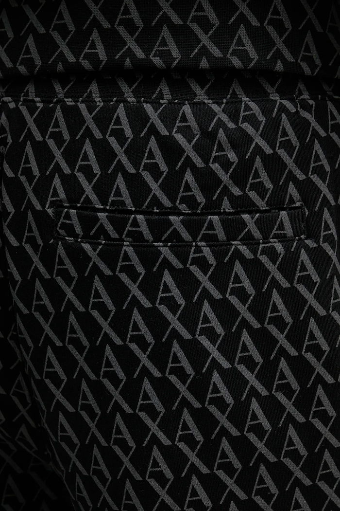 Armani Exchange spodnie dresowe bawełniane czarny XM001226.AF11847.NOS