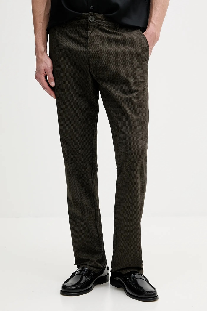 Armani Exchange spodnie prosty zielony XM000626.AF13183