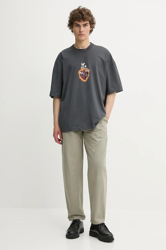 Bavlněné kalhoty A.P.C. pantalon willow COGBJ.F08486 zelená SS25