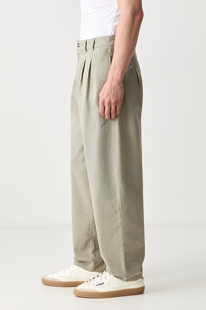 A.P.C. pantalon willow spodnie chinos bawełniane męskie COGBJ.F08486 zielony SS25
