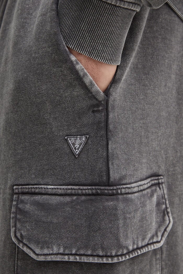 Bavlněné tepláky Guess šedá M5RB18.KC2B1