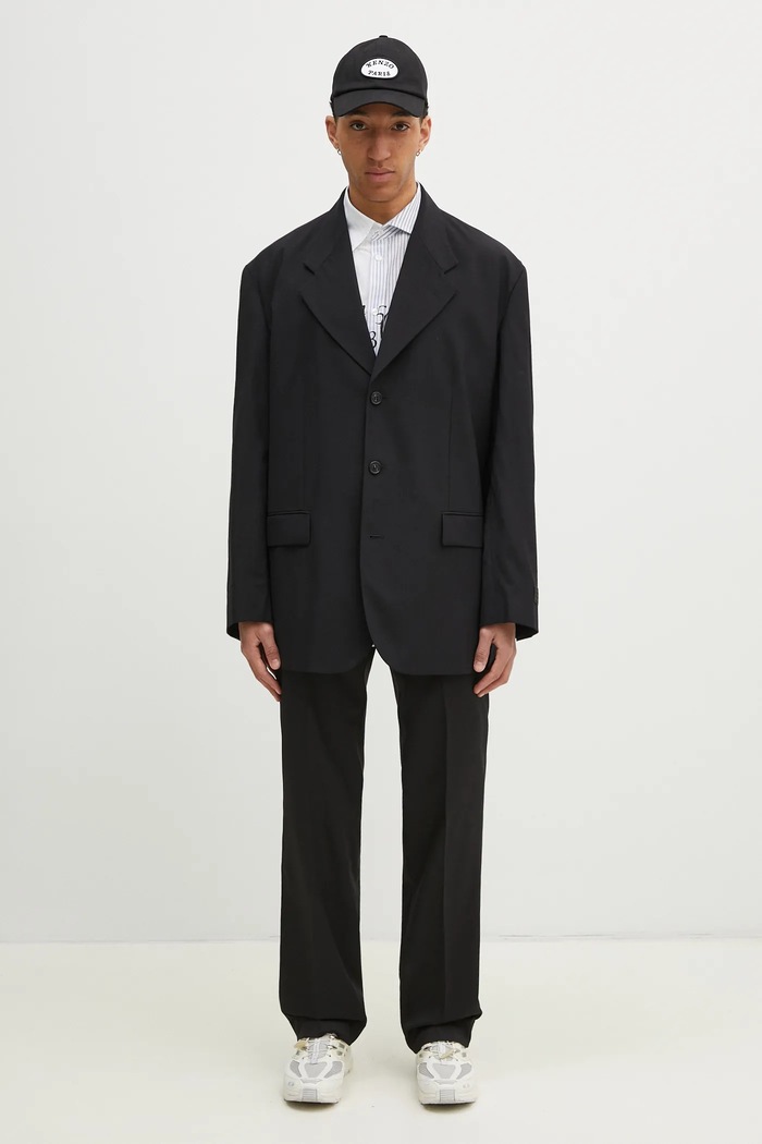 Nohavice MM6 Maison Margiela SH0KA0035 čierna