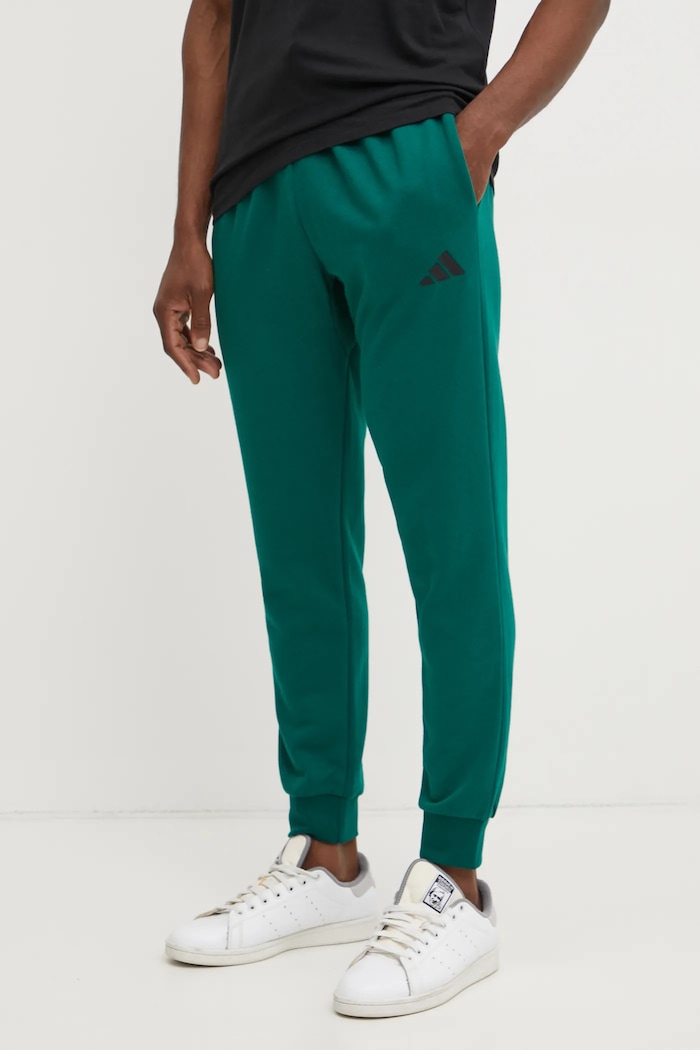 Tepláky adidas Feelcozy pletenina zelená IN6072