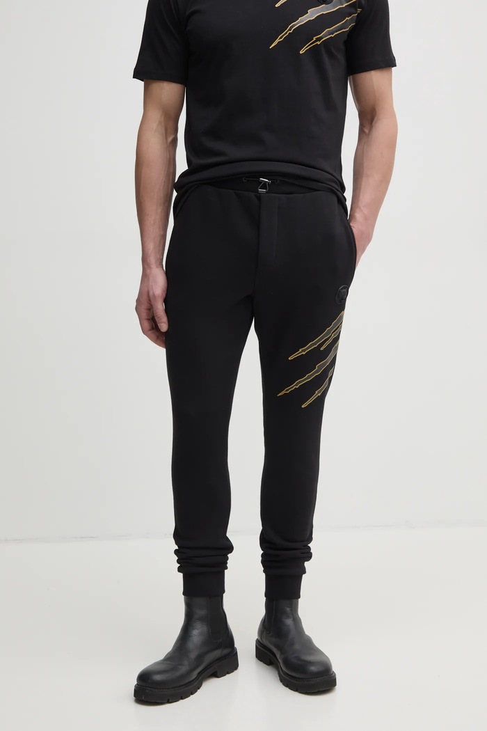PLEIN SPORT spodnie dresowe czarny SAEC.MJT2490.STE001N