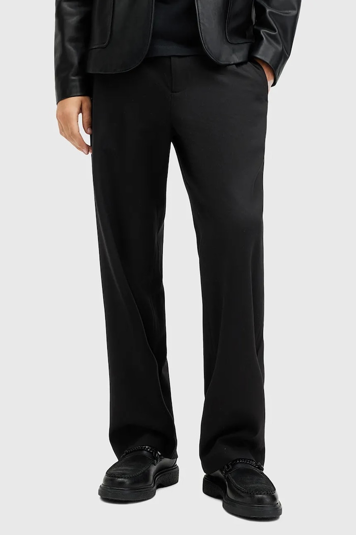 AllSaints pantaloni HALLA M024TB negru SS25