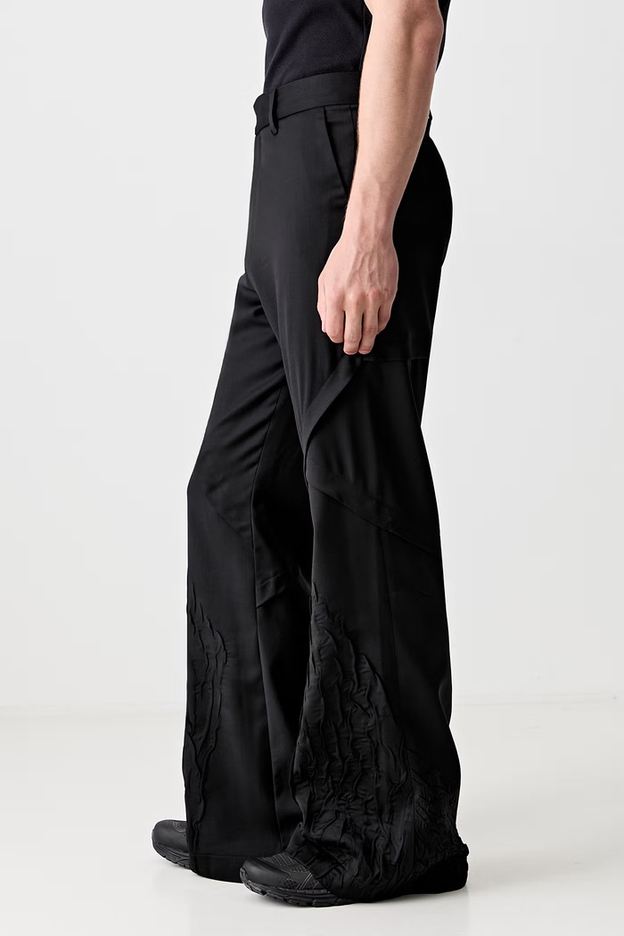 HELIOT EMIL flared trousers cotton with elastane Men's SS25.M.10.188.BLK01 black SS25