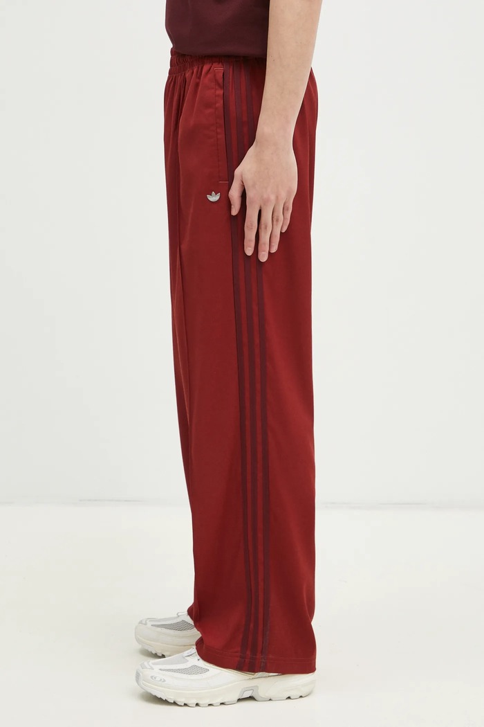 Спортивные штаны adidas Originals Premium Baggy Track Pant JM3583 бордо SS25