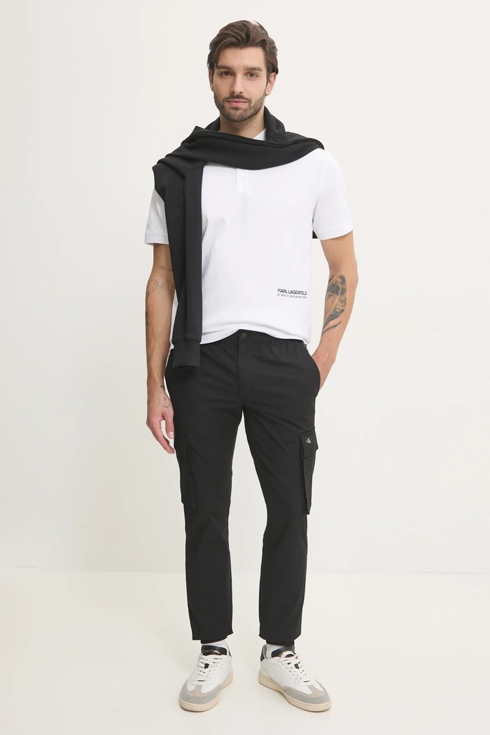Calvin Klein Jeans pantaloni J30J327614 negru SS25