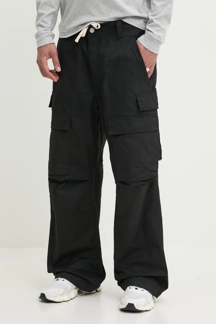 Pamučne hlače PURPLE BRAND WOVEN CARGO PANT pamuk crna P527.WCBB125