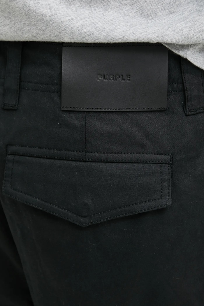 Pamučne hlače PURPLE BRAND WOVEN CARGO PANT crna P527.WCBB125