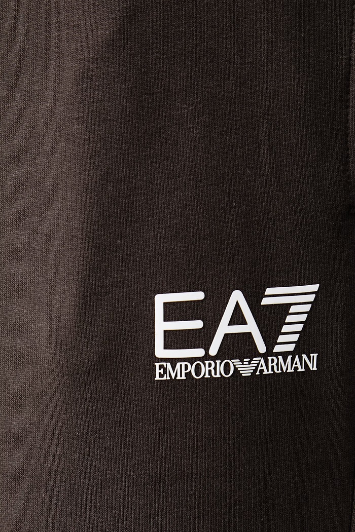 Spodnie dresowe męskie bawełniane EA7 Emporio Armani PJVRZ.8NPP66 brązowy
