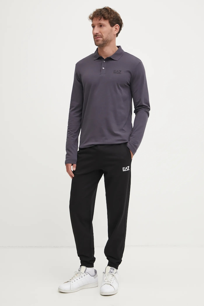 EA7 Emporio Armani spodnie dresowe PJVRZ.8NPP66 czarny SS26