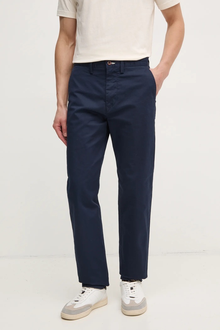 Gant spodnie z elastanem granatowy 1505222