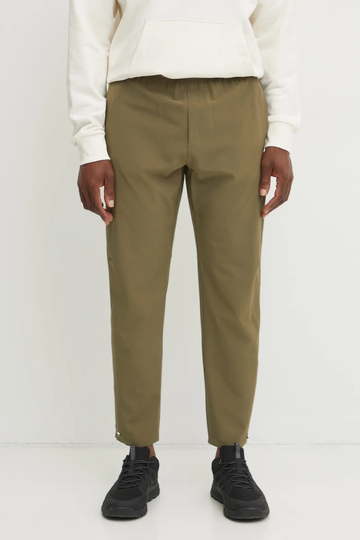 Hlače Calvin Klein Performance bez uzorka zelena LVGMS5P651