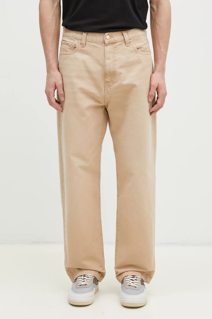 Памучен панталон Carhartt WIP Landon Pant памук бежов I034318.07E4O
