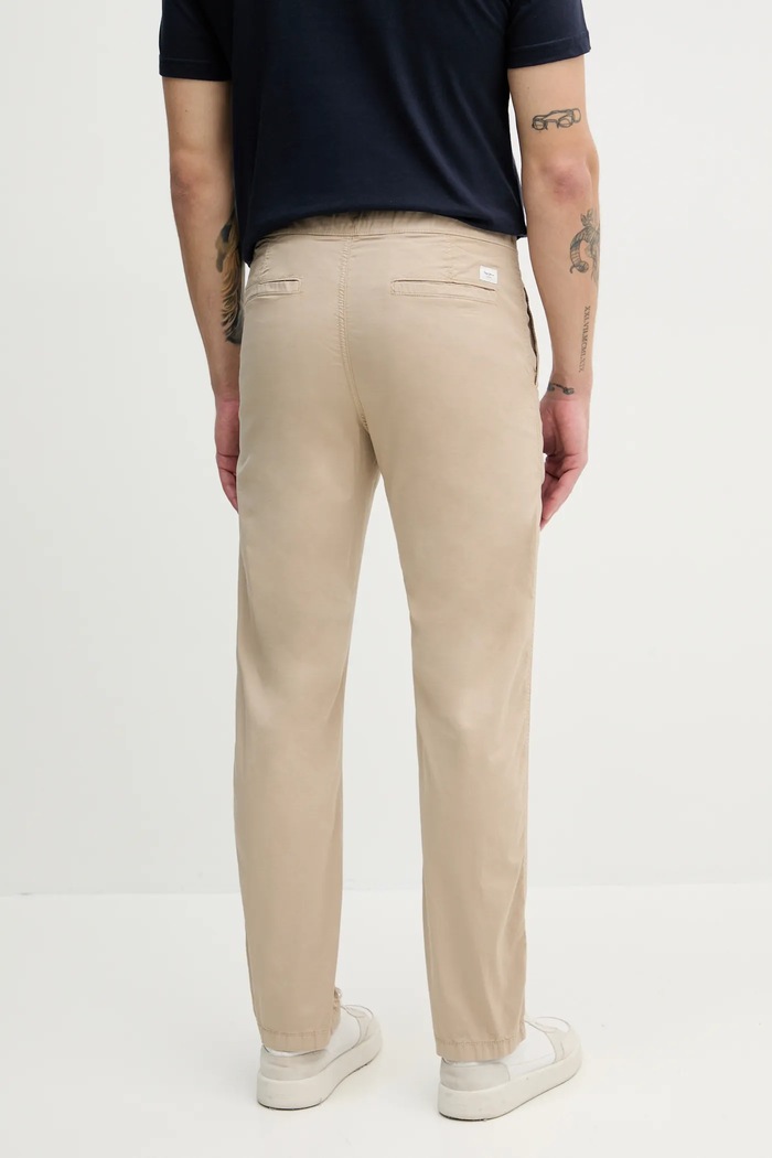 Oblečenie Nohavice Pepe Jeans PULL ON COMFORT CHINO PM211866 béžová