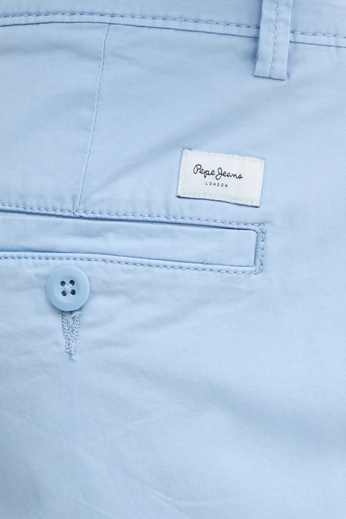 Pepe Jeans pantaloni SLIM CHINO POPLIN blu PM211873
