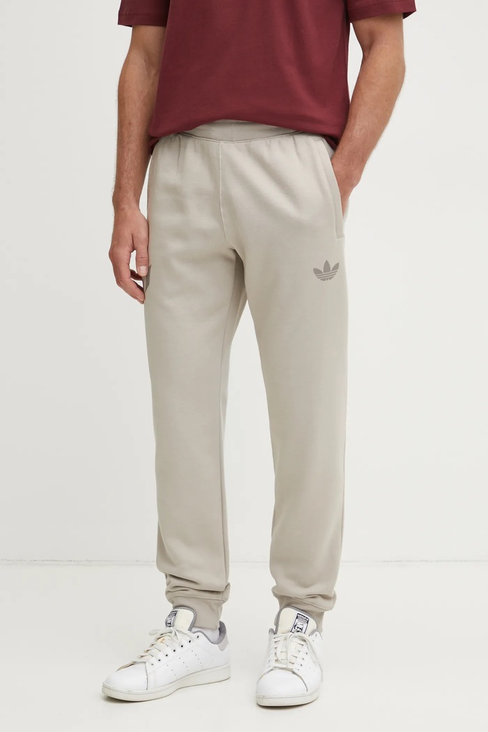 adidas Originals spodnie dresowe MESSI PANTS dzianina beżowy JC9493