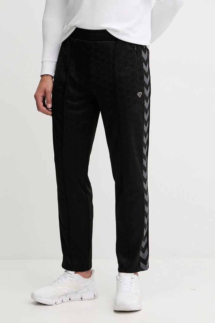 Hummel pantaloni de trening tricotaj negru 227579