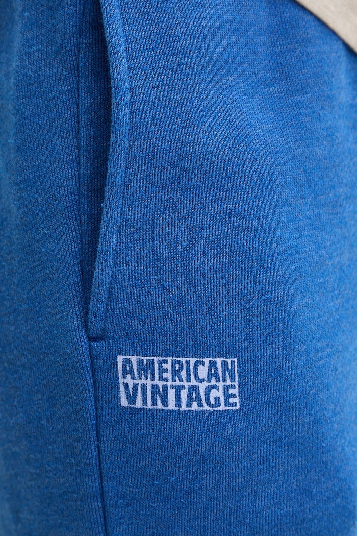 American Vintage spodnie dresowe MDOV05CE25 fioletowy