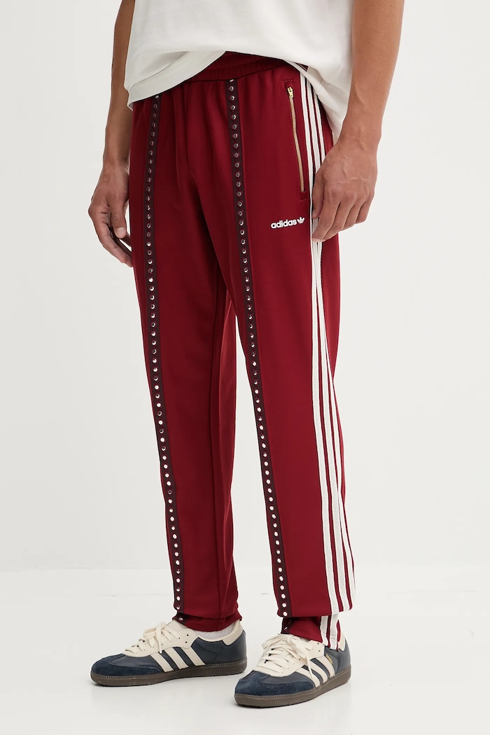 Tepláky adidas Originals pletenina burgundské KA4391