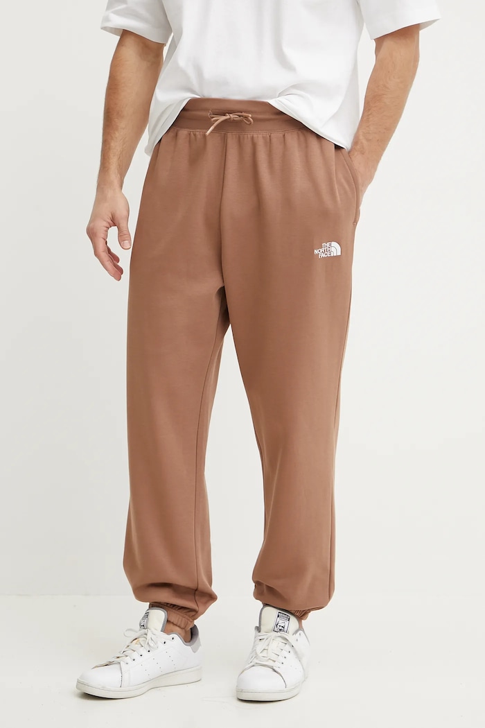 The North Face Spodnie dresowe Essential Relaxed brązowy NF0A8C1F6IH1