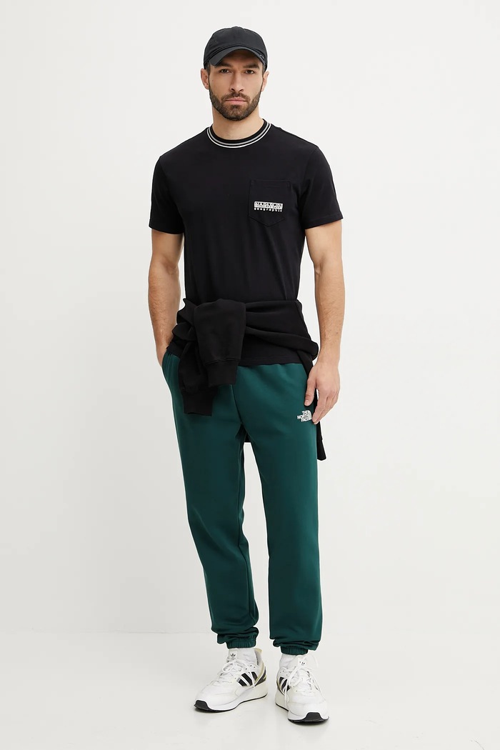 The North Face Spodnie dresowe Simple Dome NF0A8C1W6GI1 zielony SS25