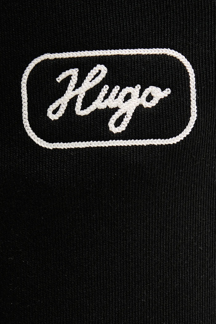 Памучен спортен панталон Hugo Blue черен 50545938